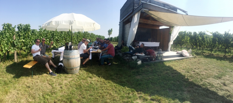 Vinazion zu Besuch im Weingut J. Heinrich im Blaufränkischland, Sept. 2016