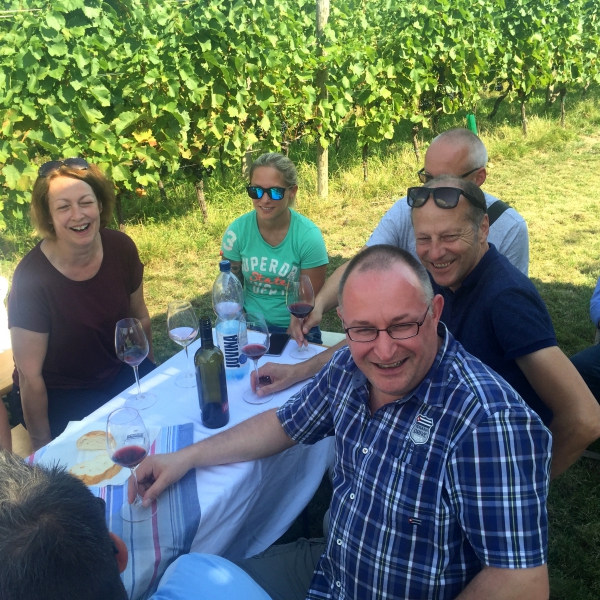 Vinazion zu Besuch im Weingut J. Heinrich im Blaufränkischland, Sept. 2016