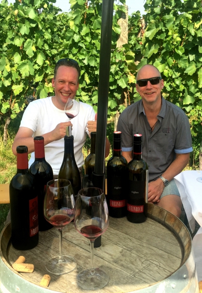 Vinazion zu Besuch im Weingut J. Heinrich im Blaufränkischland, Sept. 2016