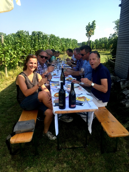 Vinazion zu Besuch im Weingut J. Heinrich im Blaufränkischland, Sept. 2016