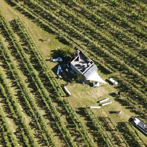 Vogelperspektive der Aussichtsplattform bei der alten Villa Goldberg ©MiliBadic